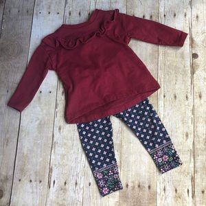 Carter’s outfit 9 months ruffles and floral print